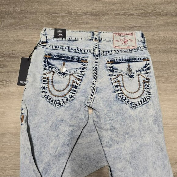 TRUE RELIGION ROCCO ACID WASH SKINNY JEAN 32" - Picture 7 of 7